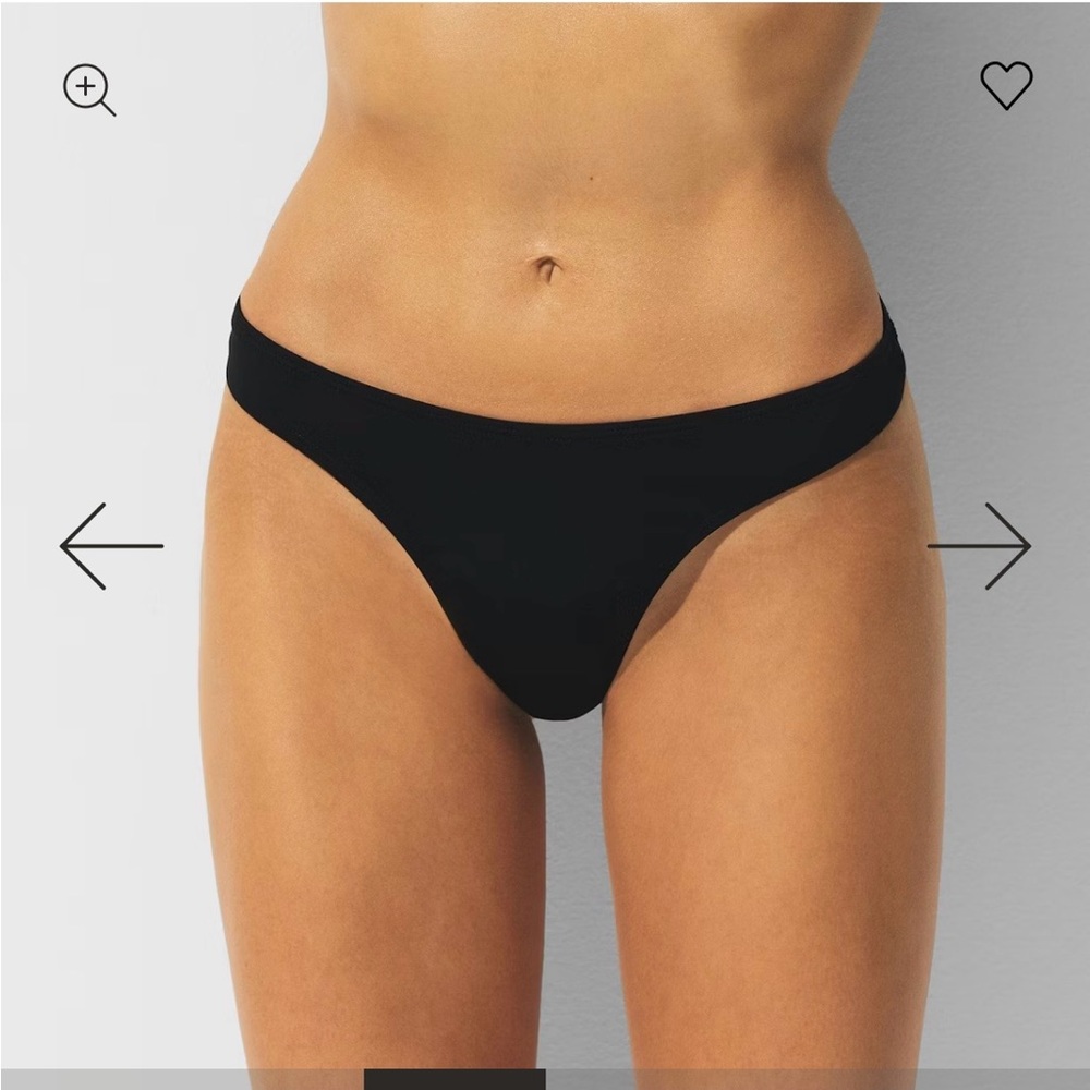 SKIMS Black DIPPEDBikini Bottom